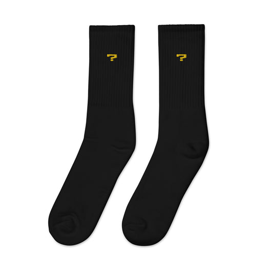 Embroidered socks, black | Embroided & Luxury Designs | Interrogation Hub