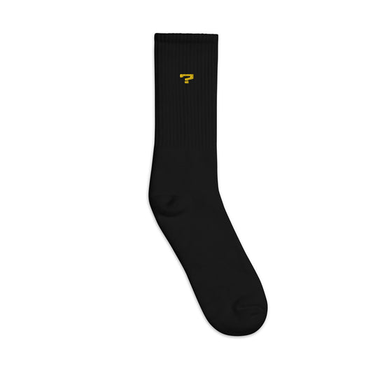 Embroidered socks, black | Embroided & Luxury Designs | Interrogation Hub